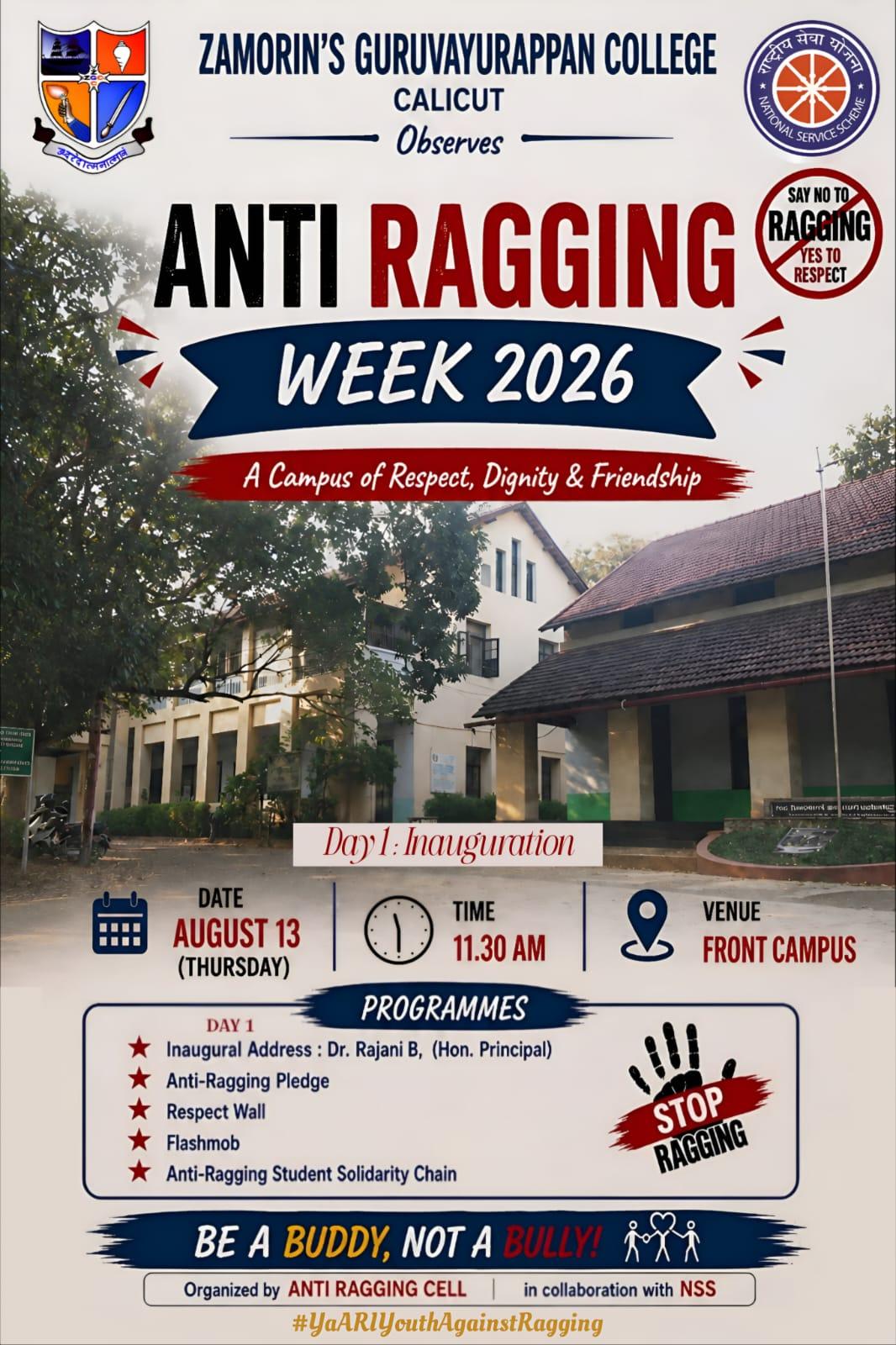 Anti-Ragging Week 2026